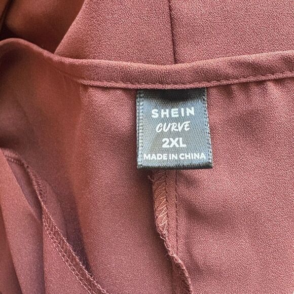 SHEIN Curve 2XL Blouse in Warm Brown - Picture 5 of 5